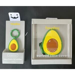 Heyday Avocado AirTag Keychain & AirPods Pro Case Cover – 2pc Set s31
